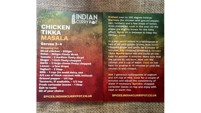 Chicken Tikka Masala Recipe